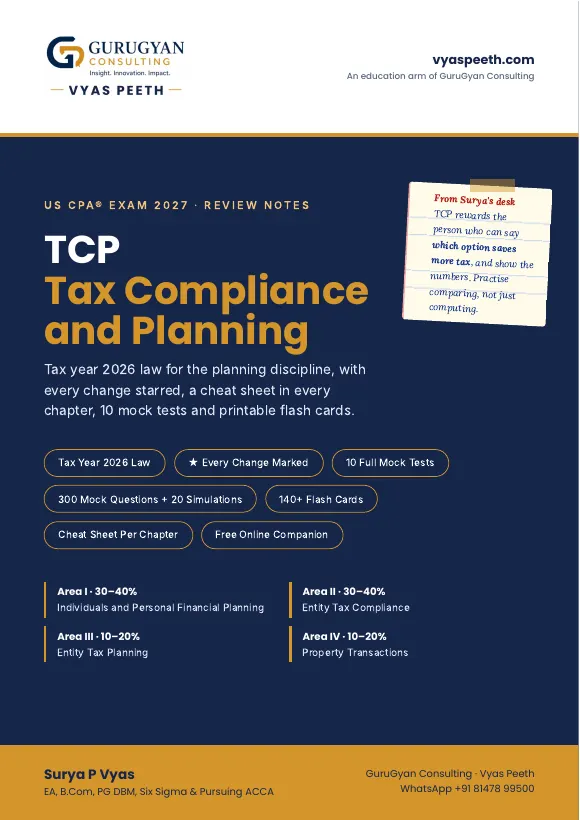 US CPA® 2027 TCP Review Notes cover
